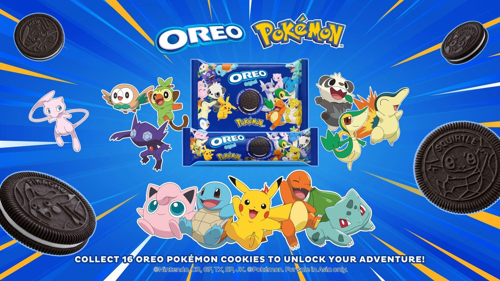 Oreo Malaysia Launches Pok Mon Themed Cookies With Different Designs