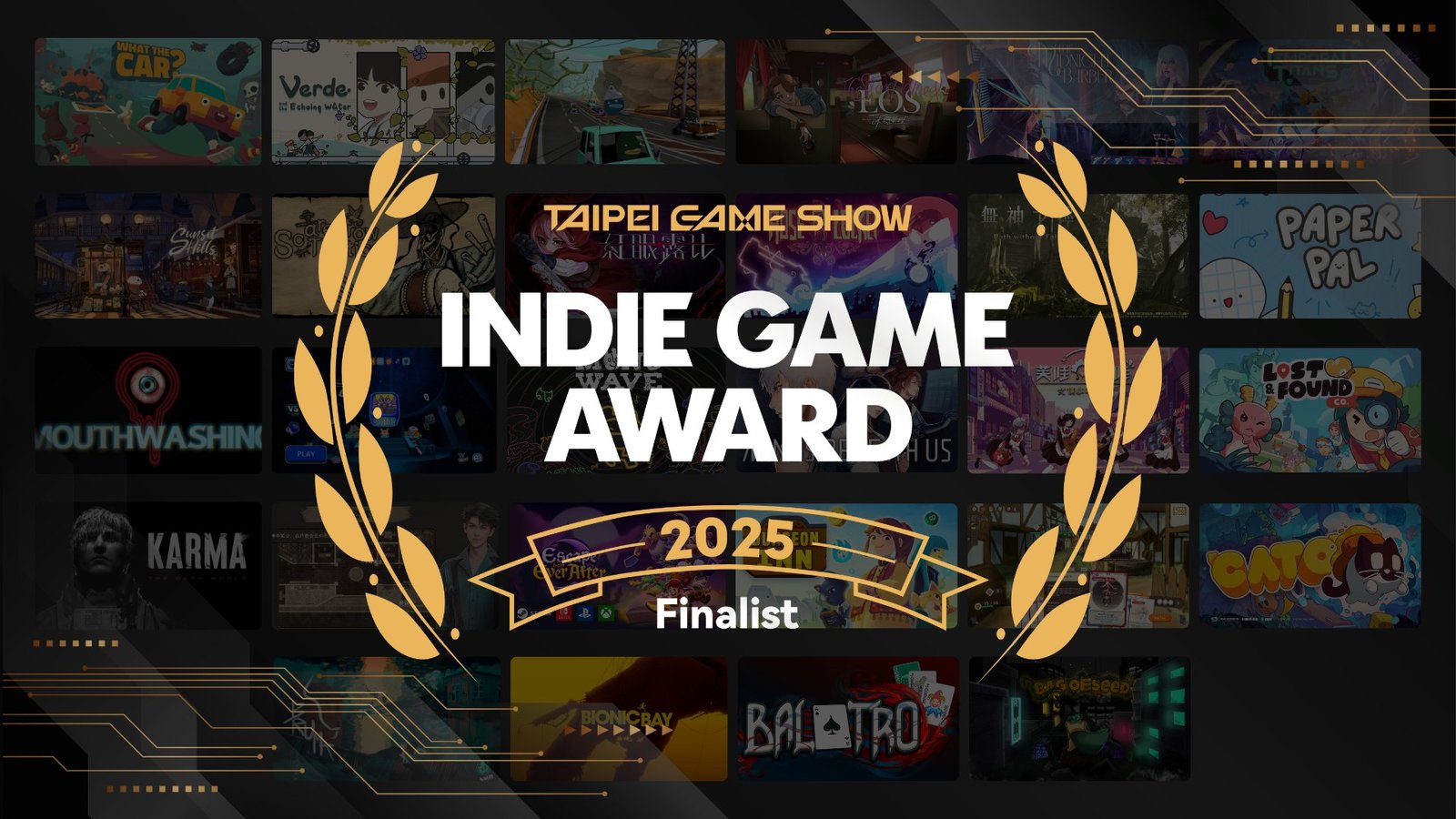 Every Finalist From Taipei Game Show's Indie Game Award 2025 THE