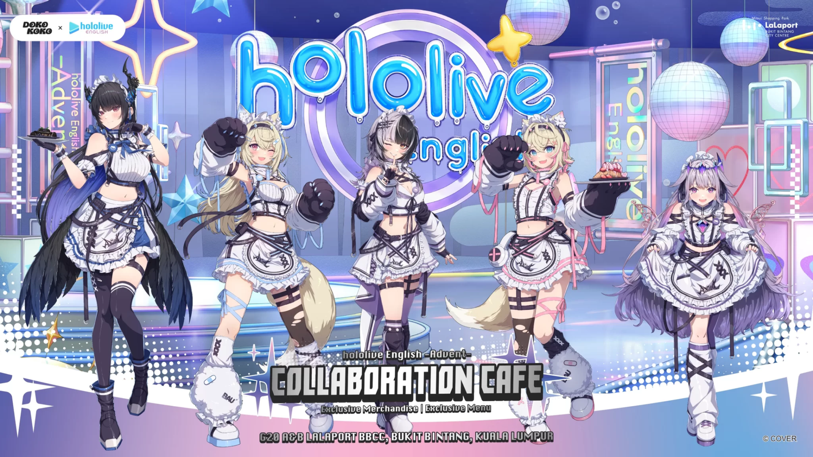 Doko Koko Announces Hololive English -Advent- 'Cyberpunk Maid