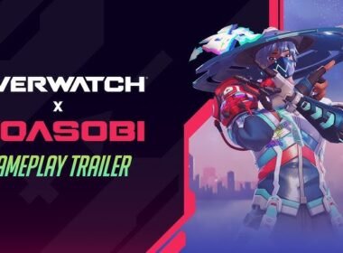 Kiriko and other heroes featured in the Overwatch x YOASOBI collaboration trailer